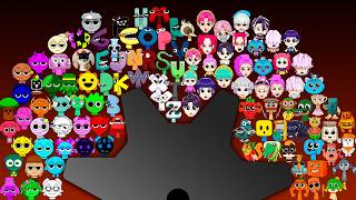 Sprunki Vs Italian Brainrot Vs Alphabet Lore Vs Kpop Demon Hunters Marble Race Tournament In Algodoo