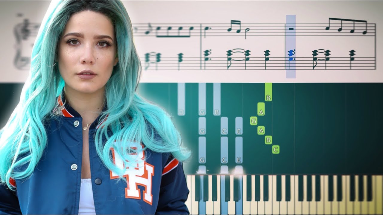 Without Me Halsey Piano Tutorial Sheets Youtube