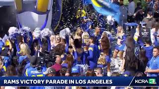 LIVE | The Los Angeles Rams are celebrating Sunday’s Super Bowl win with a victory parade. See mo…