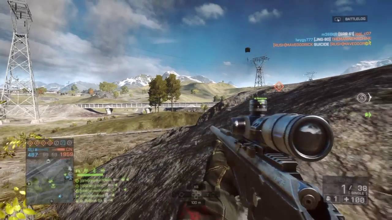 Battlefield 4 | Sniper | #6 - YouTube