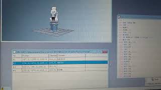 Descarga de programa en robot Mitsubishi RV3SB con CIROS 6.0