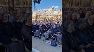 POV: 7 years ago, fire nearly destroyed Notre-Dame. Tonight, thousands prayed here with the Pope.