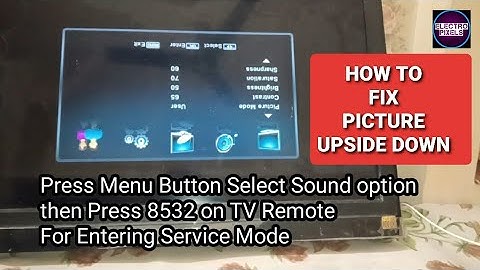 Sansui Tv Service Mode Open Code|Videocon/Sansui Tv for Solving Picture Upside Down in Service menu