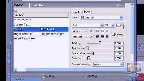 How To Change Credit Roll Background on Sonyvegas