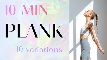 10-Minute PLANK Challenge for Quick Abs workout! (10 Moves, No Equipment)