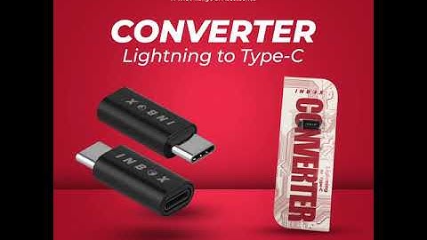INBOX OTG Lightning to Type C Adapter FastCharging Converter Connector