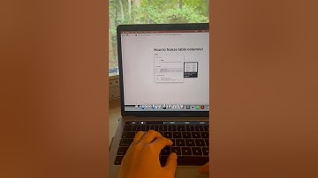 Notion Tip: FREEZE columns in a Notion table #shorts #notion #notiontips