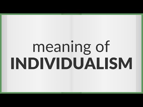 Individualism | meaning