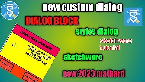 how to make new custom dialg in sketchware tutorial, custom dialog project,#sketchware #video#games