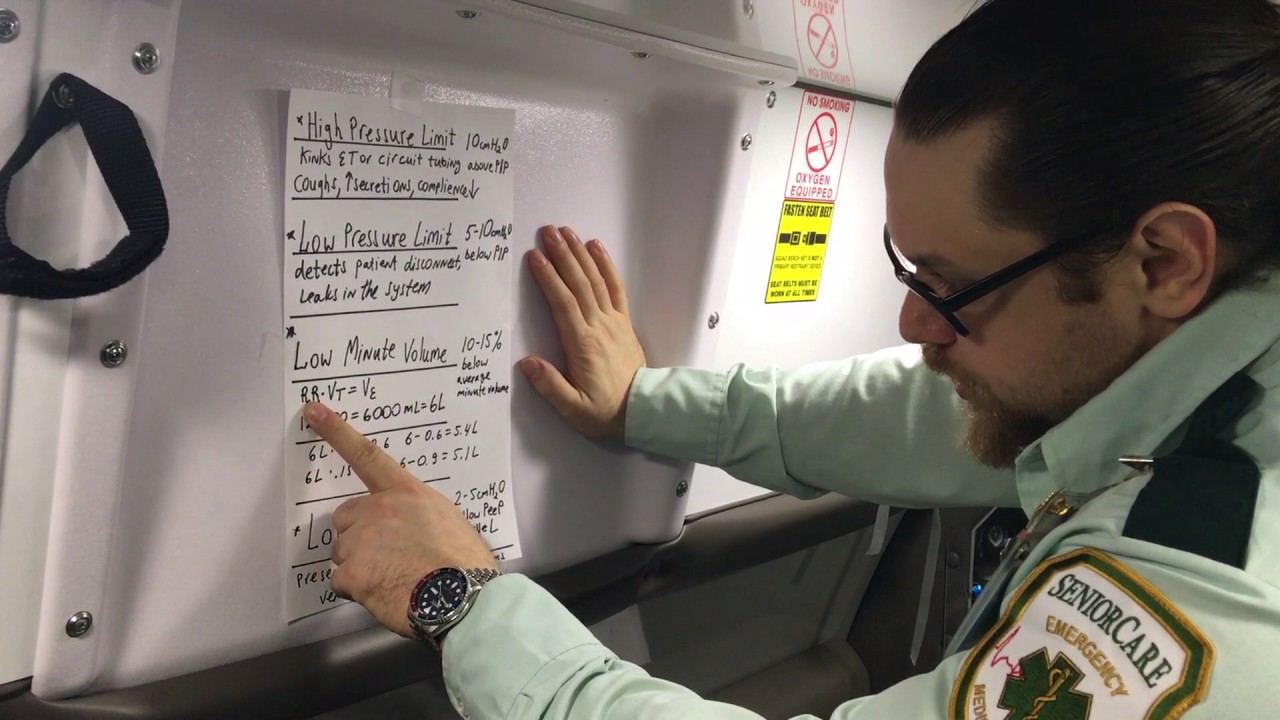 How to set up ventilator alarms and limits on LTV-1200