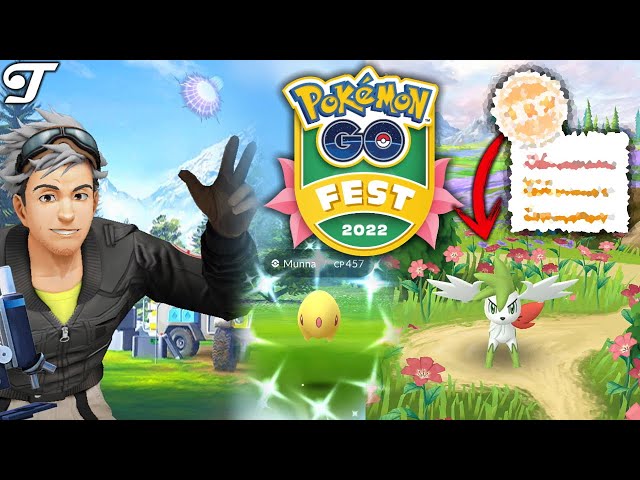 Detalhes do Pokémon Go Fest 2022 revelados para junho, Shaymin e