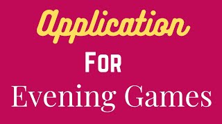 Application for Evening games// Application to the Principal // Beautiful hand writing. screenshot 4