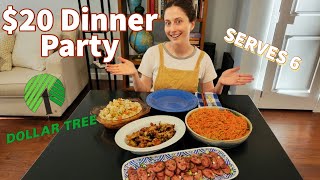 $20 Dollar Tree Dinner Party | Serves 6 | Budget Cooking