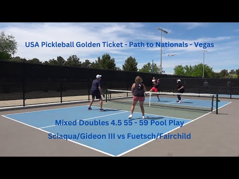 Path to Nationals - Vegas Mixed Doubles 4.5 55 - 59 Sciacqua/Gideon III vs Fuetsch/Fairchild