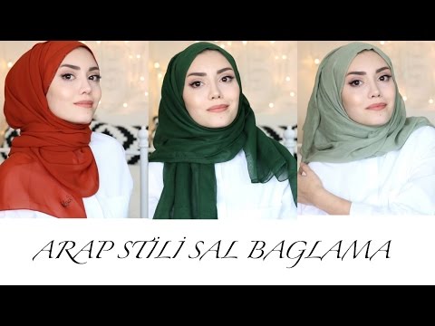 Şal Bağlama │ Arap Stili : Kelebek , Dolama │ Hijab Tutorial