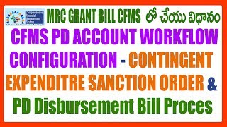 PD ACCOUNT WORK FLOW CONFIGURATOR -HOW TO PREPARE MRC GRANT BILL IN CFMS PD ACCOUNT -PD DISBURSEMENT screenshot 5