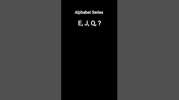 Alphabet Reasoning Series #maths #mathstricks