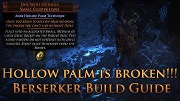 Hollow Palm Technique is BROKEN!! 3.10 Delirium Berserker Build Guide