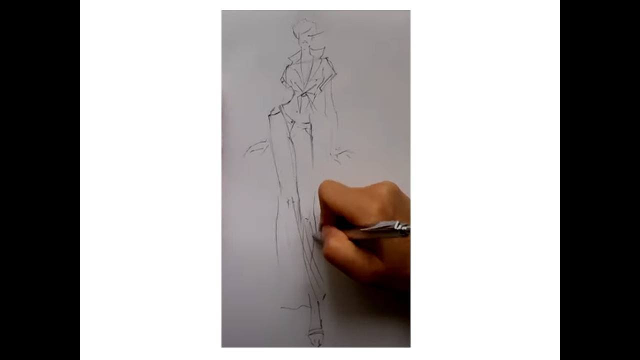 Построение линии, разминка, скетч |  Line drawing, warm-up, sketch 