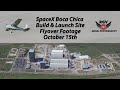 Spacex boca chica build  launch site flyover footage 10152020