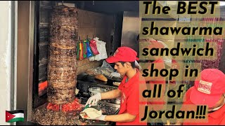 Eating at Shawerma Reem - Amman, Jordan
