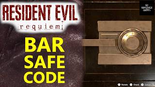 Resident Evil Requiem Bar & Lounge Safe Combination - RE9 Bar Safe Code