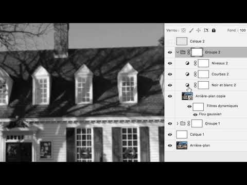 partie 32 transformation de photos en dessins avec PHOTOSHOP formation ADOBE 2020 Thierry Dambermont