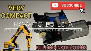 How to Build a LEGO Technic Very Compact Pneumatic Pump (Building Instructions)