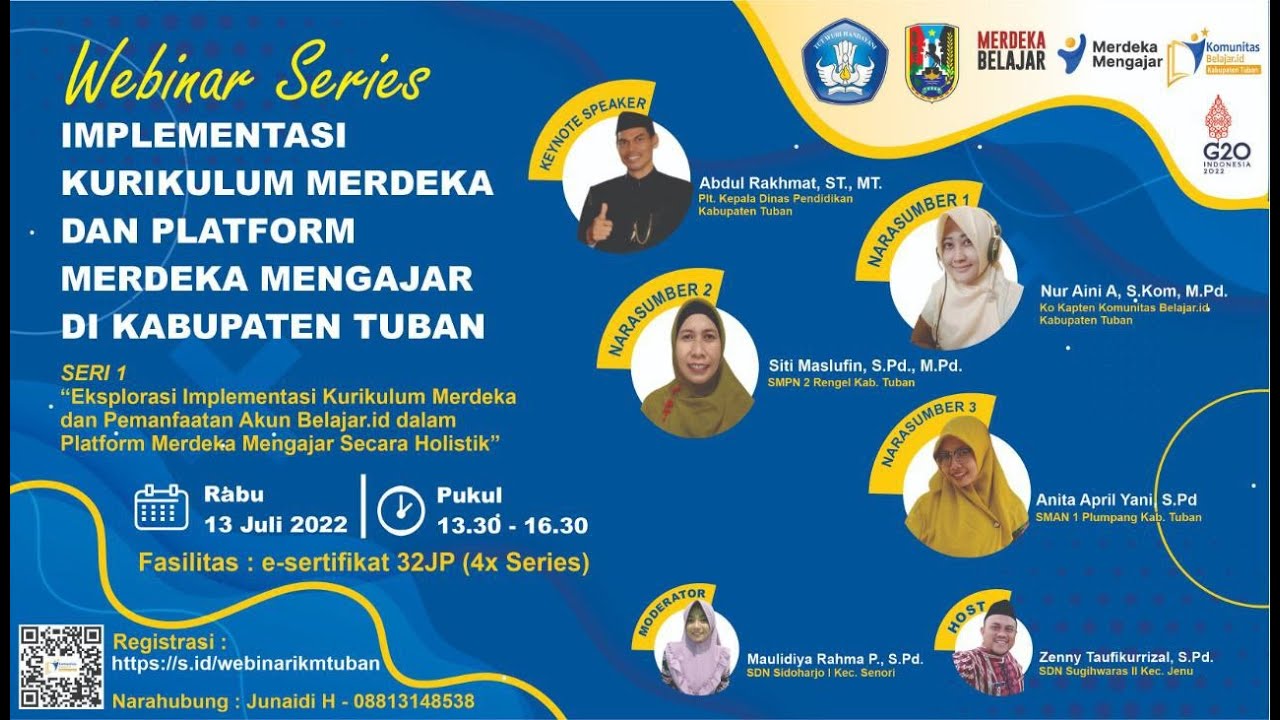 Webinar Seri 1 Implementasi Kurikulum Merdeka Komunitas Belajar.id Tuban