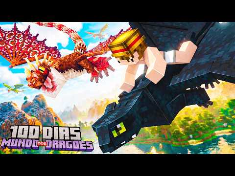 100 DAYS SURVIVING IN THE WORLD OF DRAGONS.... I AM THE BEST DRAGON TRAINER
