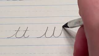 How to connect cursive t