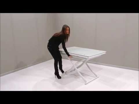 Розкладний обідній стіл-трансформер Dione Plus 120/200X75 cm, видео 1