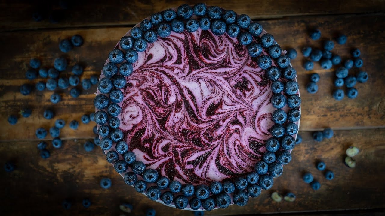 Heidelbeer Cheese Cake/ no bake torte / Sommer Torte