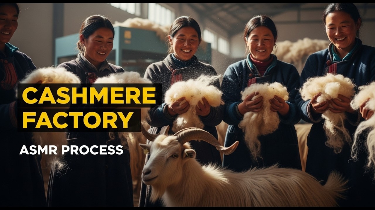 From Goat to Sweater — Inside the Cashmere Factory (ASMR Documentary)
