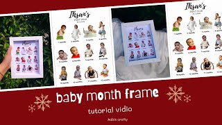 Baby Month Frame Editing Tutorial | Full Video | Step-by-Step Guide | Aabis crafty screenshot 5