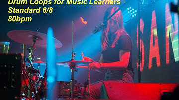 Drum Loop for music learners - 6/8 - 80bpm