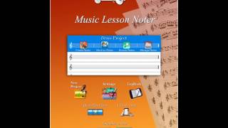 Music Lesson Note-Pad: Application at a Glance screenshot 2