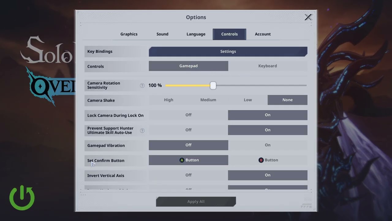 Solo Leveling: Arise Overdrive – How to Change Confirm Button