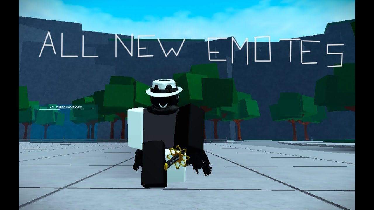 All 20 NEW EMOTES in Roblox The Strongest Battlegrounds - YouTube