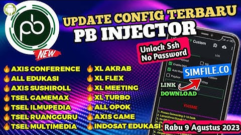 UPDATE❗Config PB Injector Terbaru All Operator