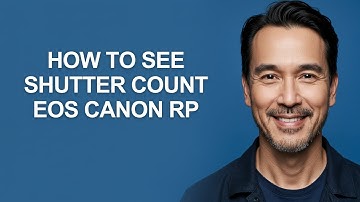 How to See Shutter Count Eos Canon Rp - KevinHowTo