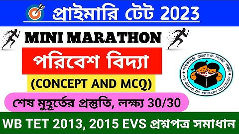 Primary Tet EVS Class 2023 | Primary Tet Preparation 2023 | WB Primary Tet Preparation 2023