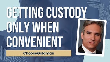 Ex Wants Custody Only When It Suits Them - ChooseGoldman.com
