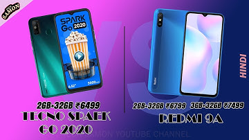 Redmi 9A VS Tecno Spark go 2020 comparison -Which Phone Best For you
