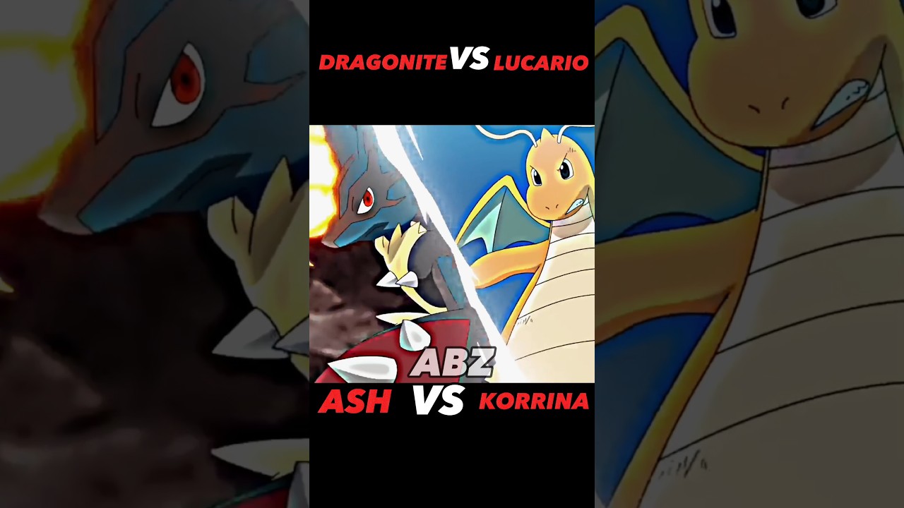 DRAGONITE VS MEGA LUCARIO || DRAGONITE ATTITUDE STATUS || 