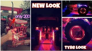 Tractor Tyres Light Modified 🔥 Mahindra Tractor New look 🚜 @Tamlo16Tractor