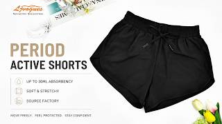 LJVOGUES Period Active Shorts | 2-in-1 Sport Period Shorts with Up to 30ml Absorbency screenshot 4
