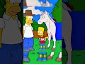 Bart has a strong connection with a horse 🔥❤️ #thesimpsons #simpsons #shorts