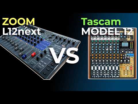 Zoom L12next vs Tascam Model 12: USB Interface, Recorder, Workflow