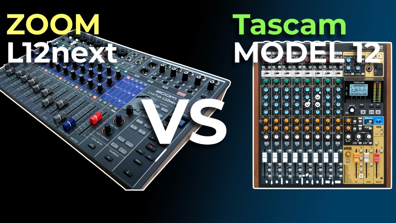 Zoom L12next vs Tascam Model 12: USB Interface, Recorder, Workflow Compared
